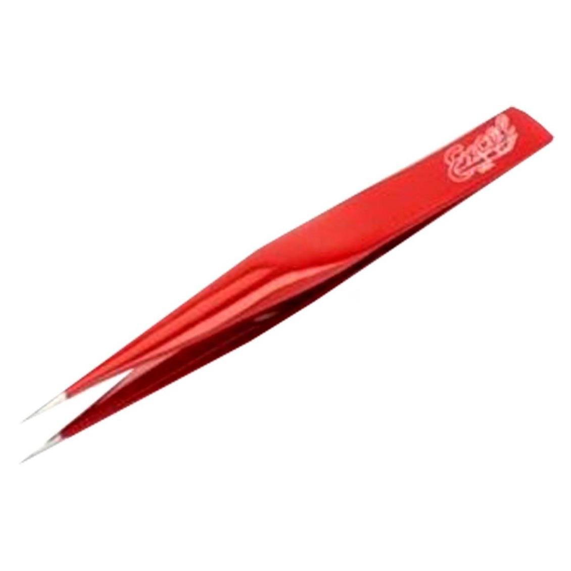 30428 4.5 İNCH HOLLOW HANDLE TWEEZERS (RED)