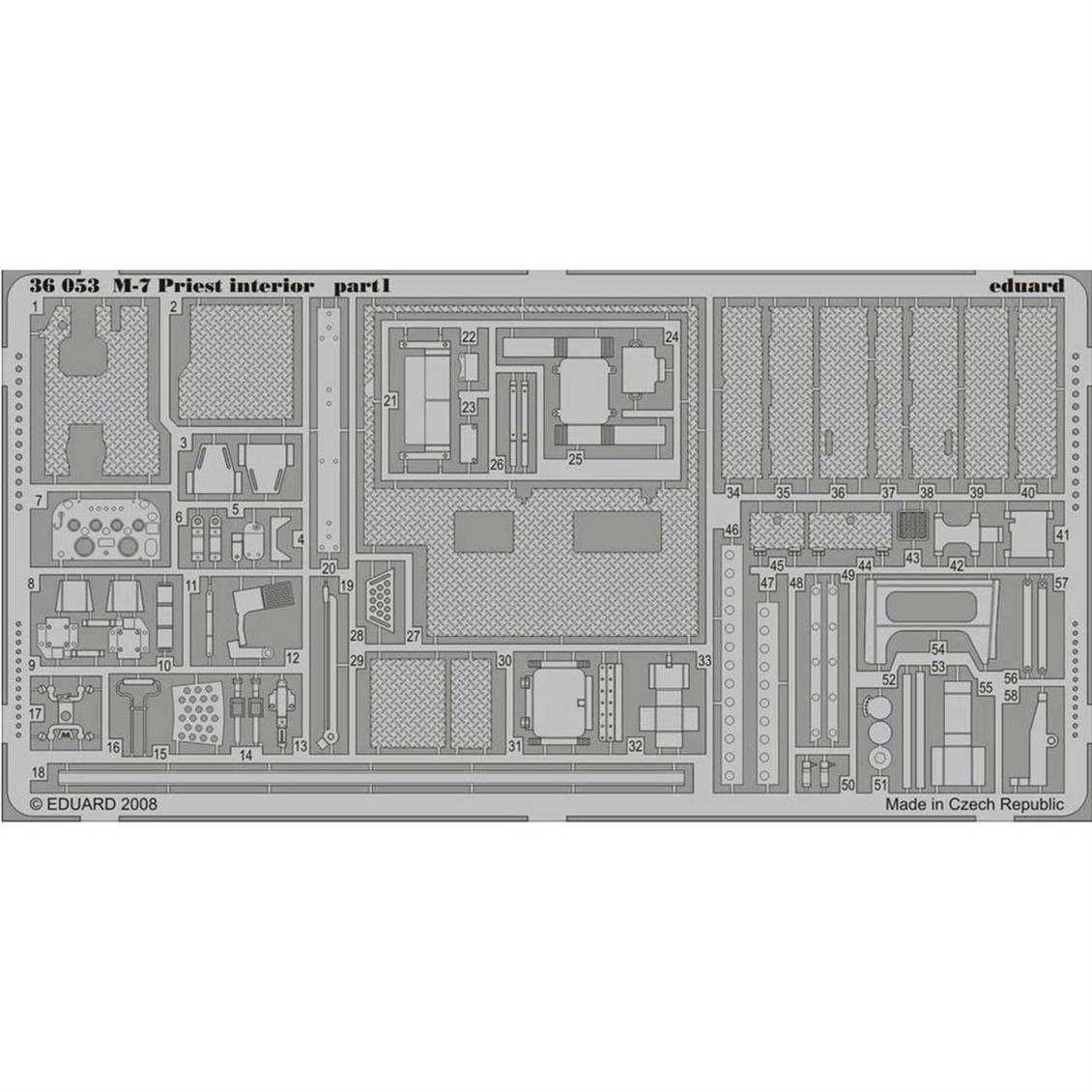 36053 1/35 M-7 İÇ DETAY SETİ - STD.PHOTO ETCHED SE