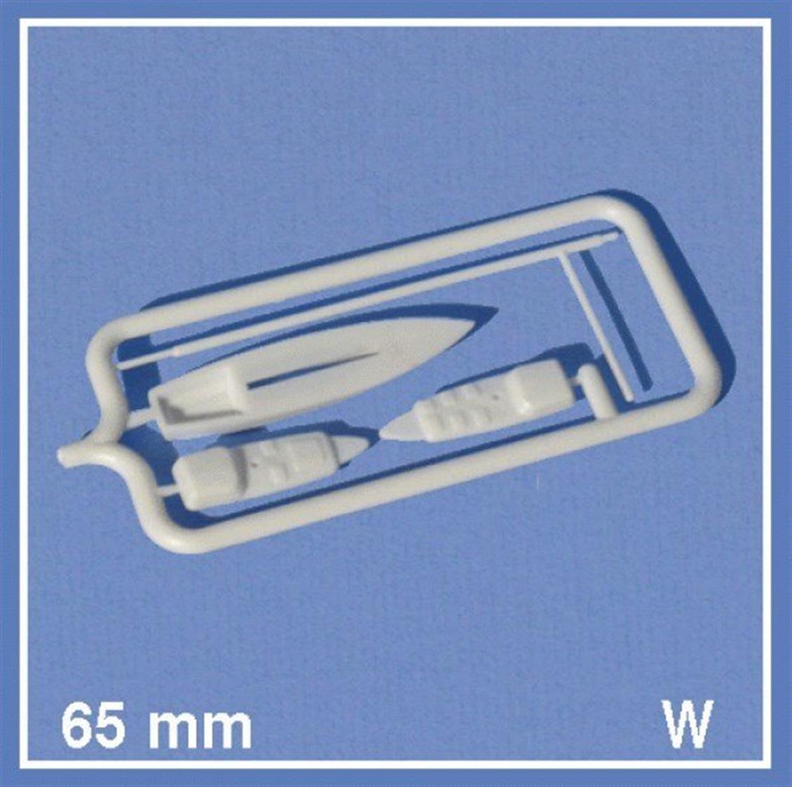 40651 1/100 YELKENLI TEKNE-GÜVERTELI-BEYAZ-65 MM.