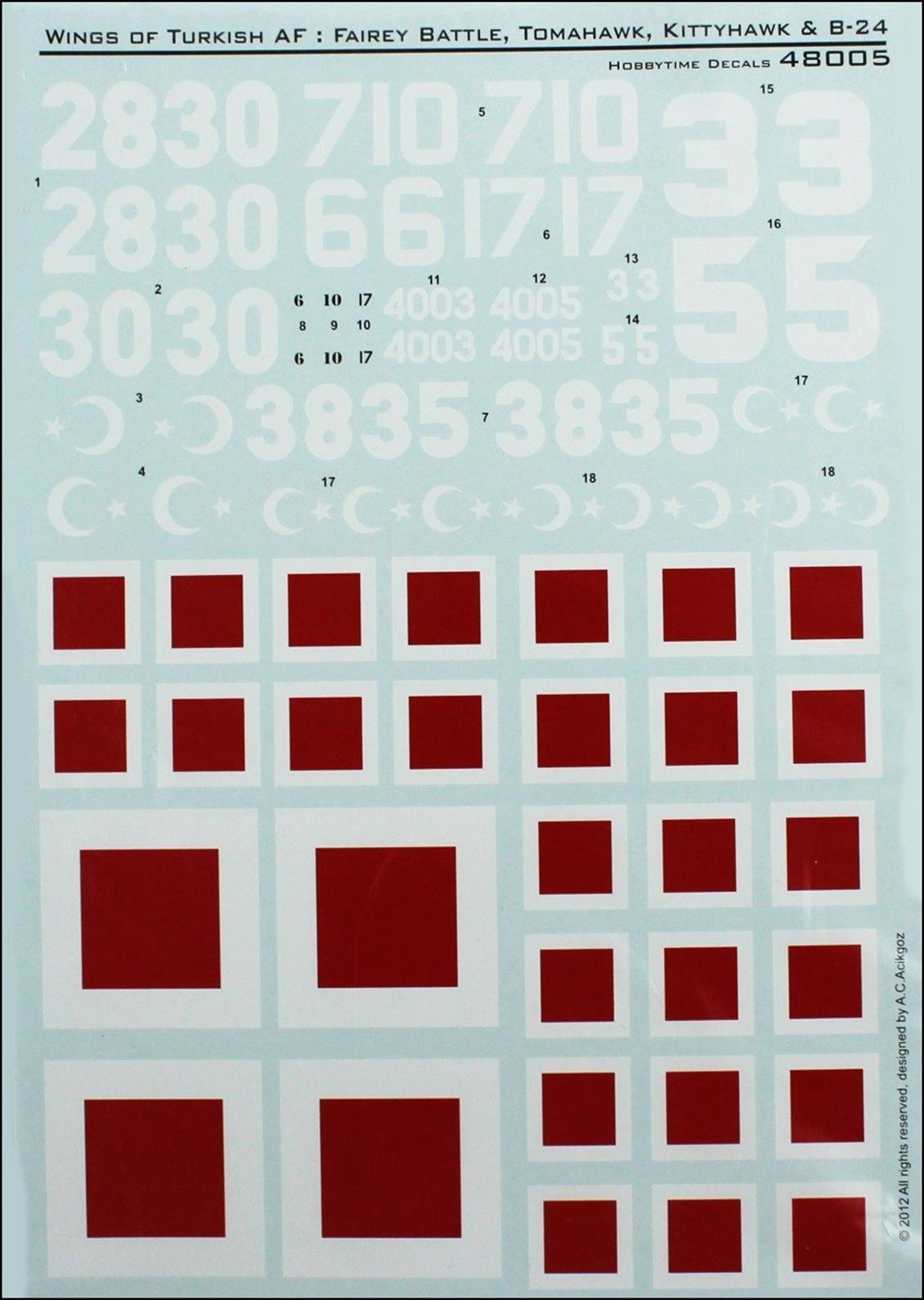 48005 1/48 KITTY AND TOM HAWK DECALS