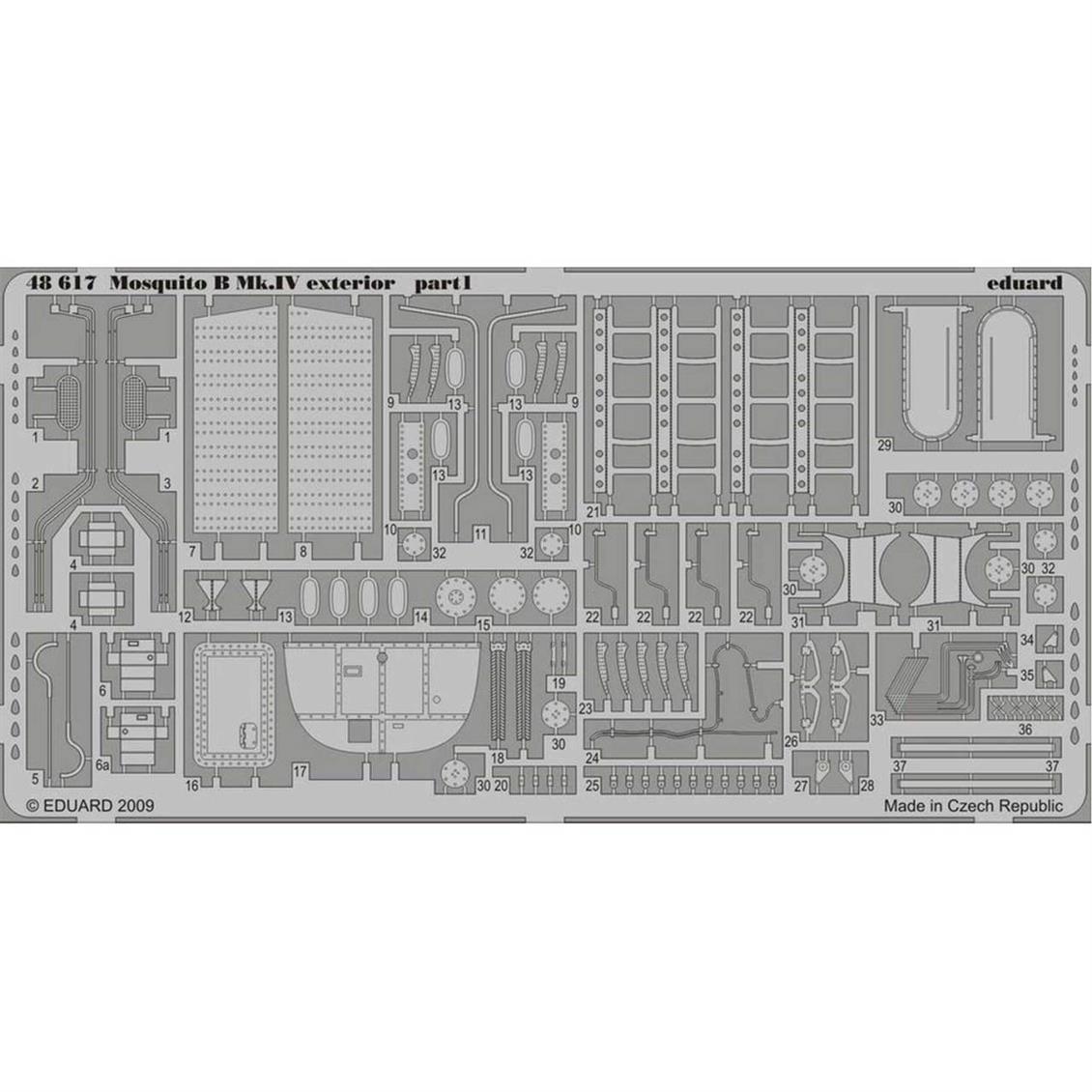 48617 1/48 MOSQUITO B MK.IV DIŞ DETAY SETİ - STD.P
