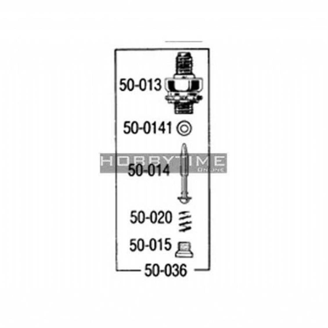 50-036 AİRBRUSH PİSTONU- KOMPLE-100,150,175,200,36