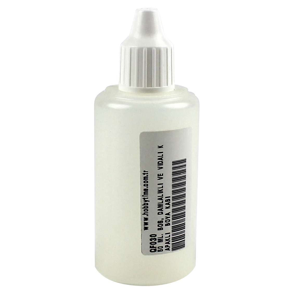 50 ML. BOŞ, DAMLALIKLI VE VİDALİ KAPAKLI  BOYA KABI