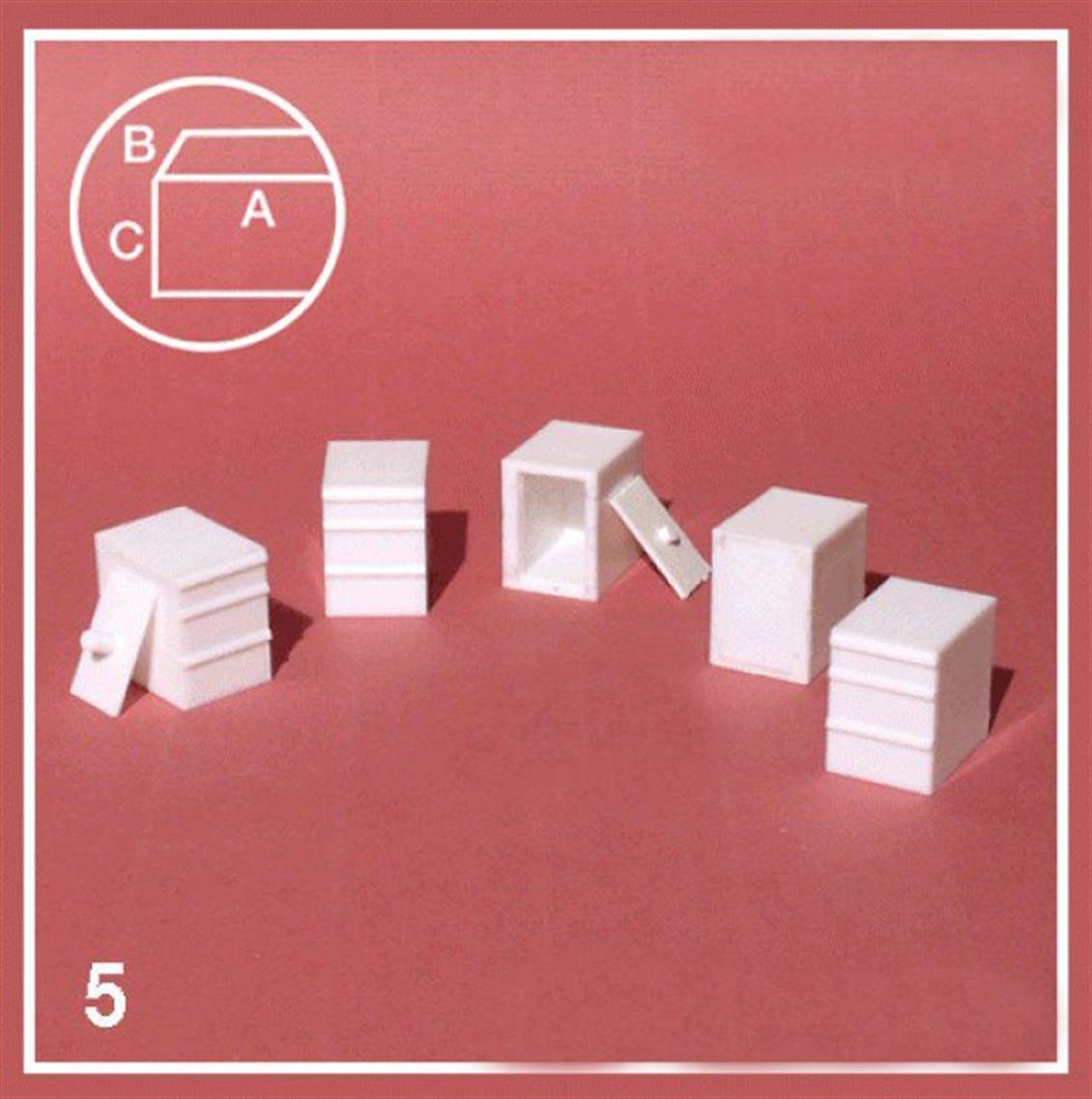 553230 1/50 OFİS DOLAP-3 ÇEKMECELİ-BEYAZ -5 ADET