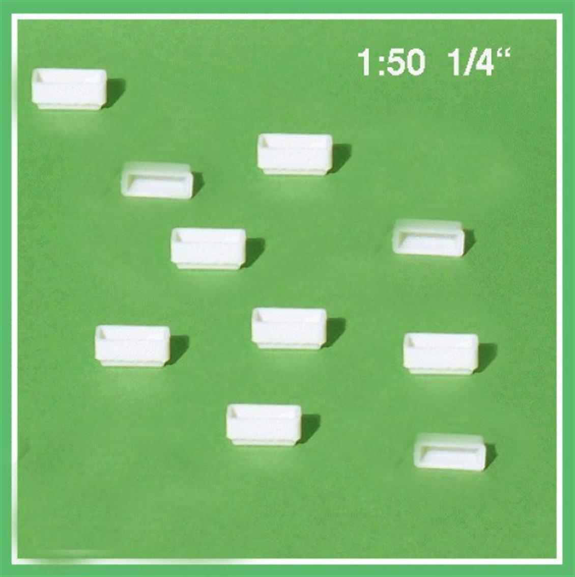 553604 1/50-SAKSI -DİKDÖRTGEN-BEYAZ -10 ADET