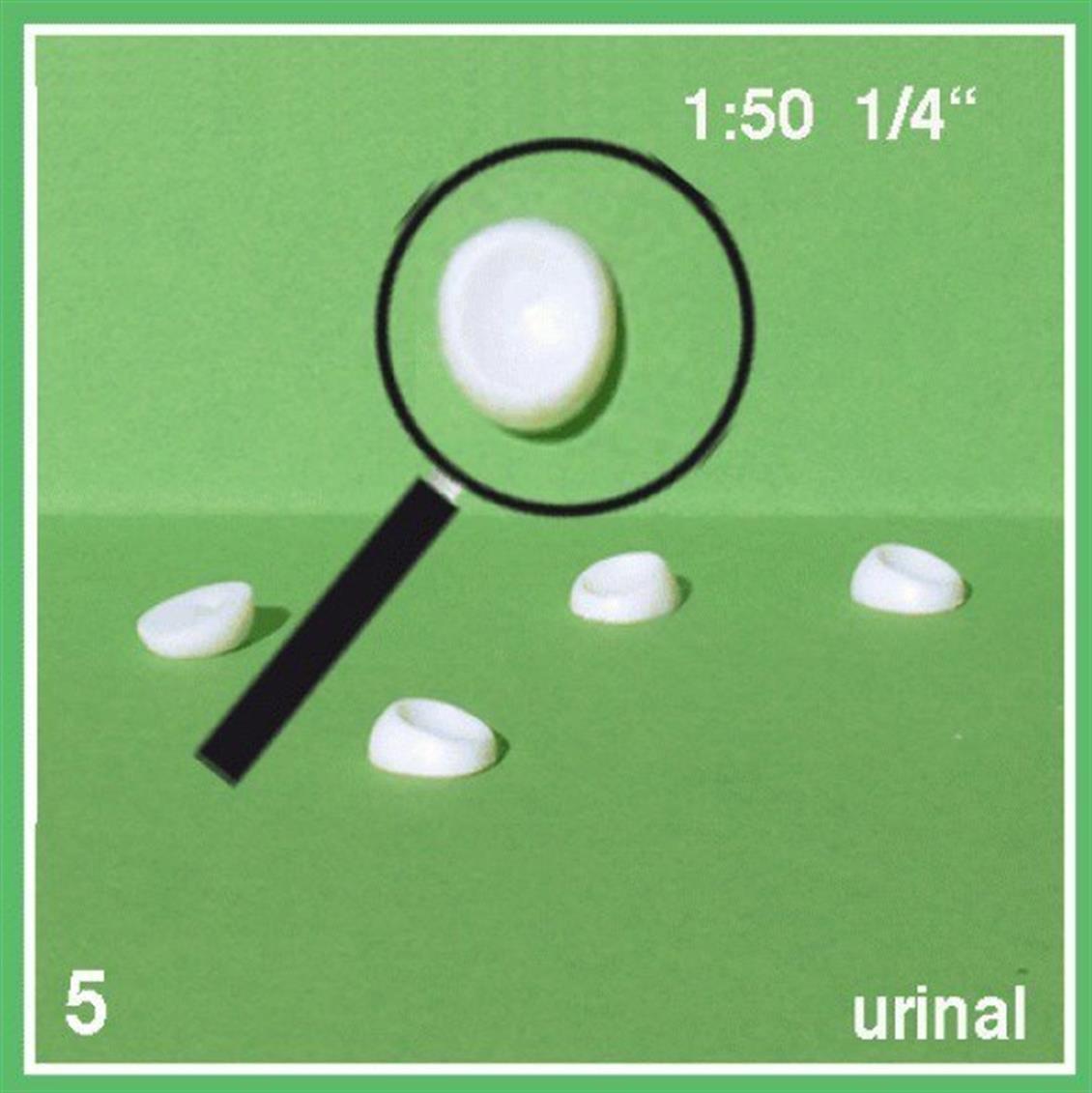 557097 1/50 PİSUVAR -BEYAZ -5 ADET