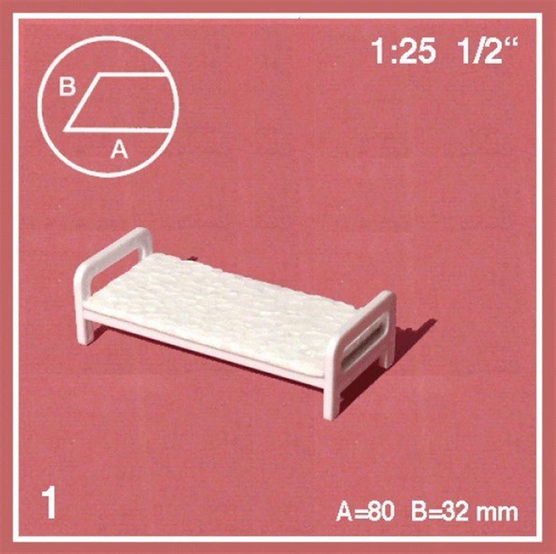 579001 1/25 KARYOLA-TEK KİŞİLİK-BEYAZ