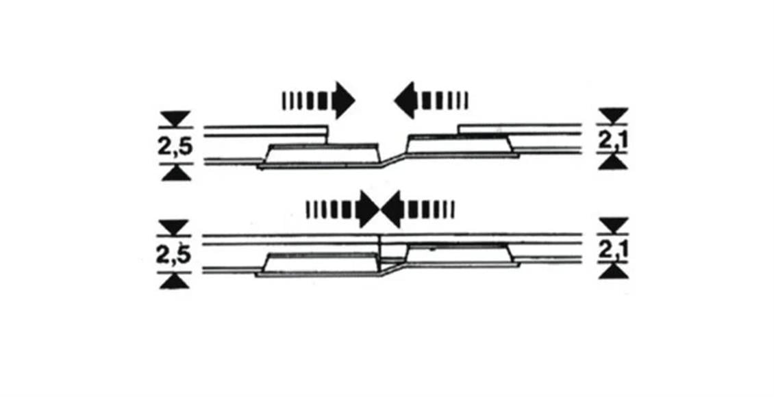 6437 1/87 YÜKSEKLIĞI FARKLI RAYLARI BIRLEŞTIRMEK I
