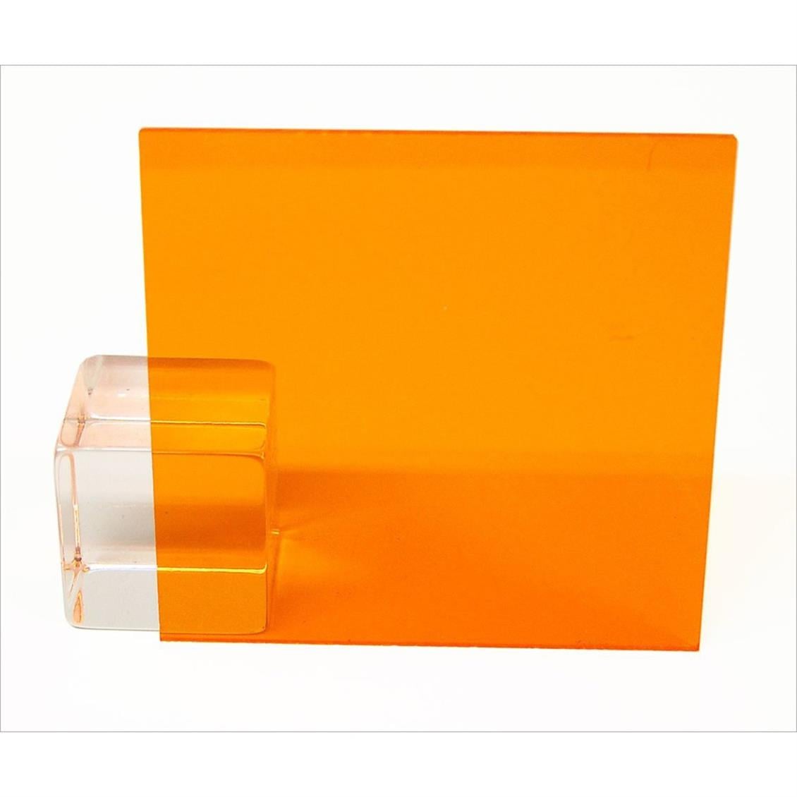 70402 ŞEFFAF ORANGE PVC LEVHA -0,23 mm. -194 X 280 mm.