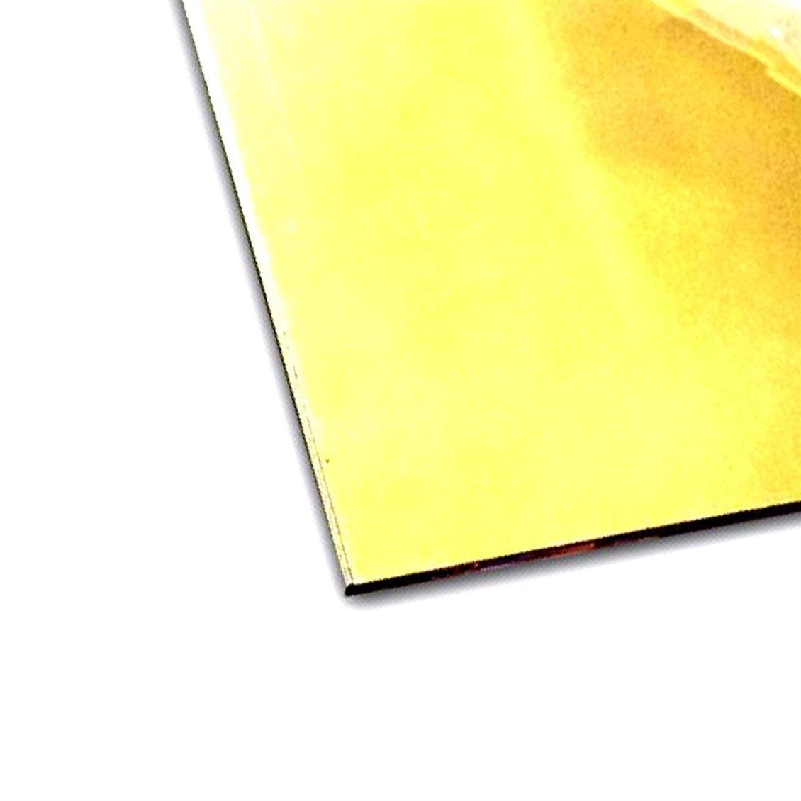 70701 AYNALI GOLD STYRENE LEVHA -1,00  mm. -194 X 280 mm.