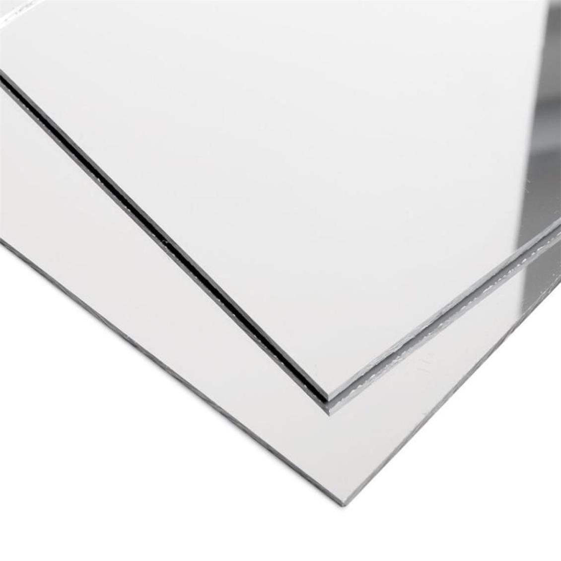 70802 AYNALI SİLVER STYRENE LEVHA -1,75  mm. -194 X 280 mm.