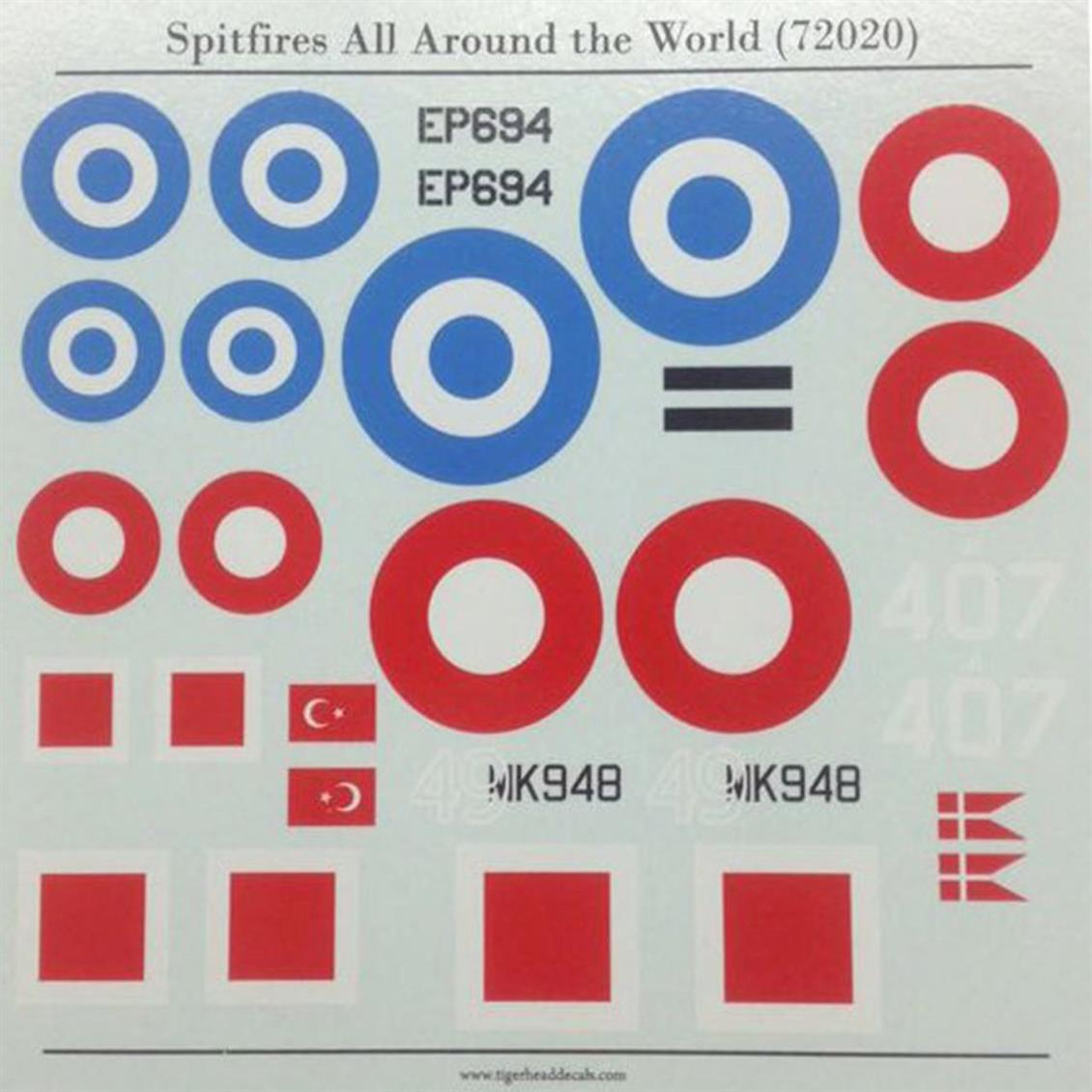 72020 1/72 Spitfires All Around the World