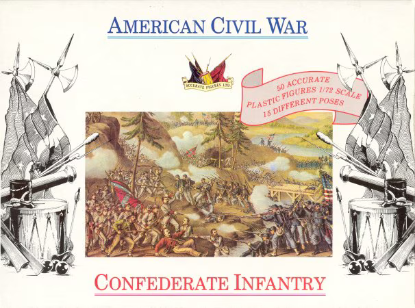 7203 1/72 Ölçek, Civil War - Confederate Infantry