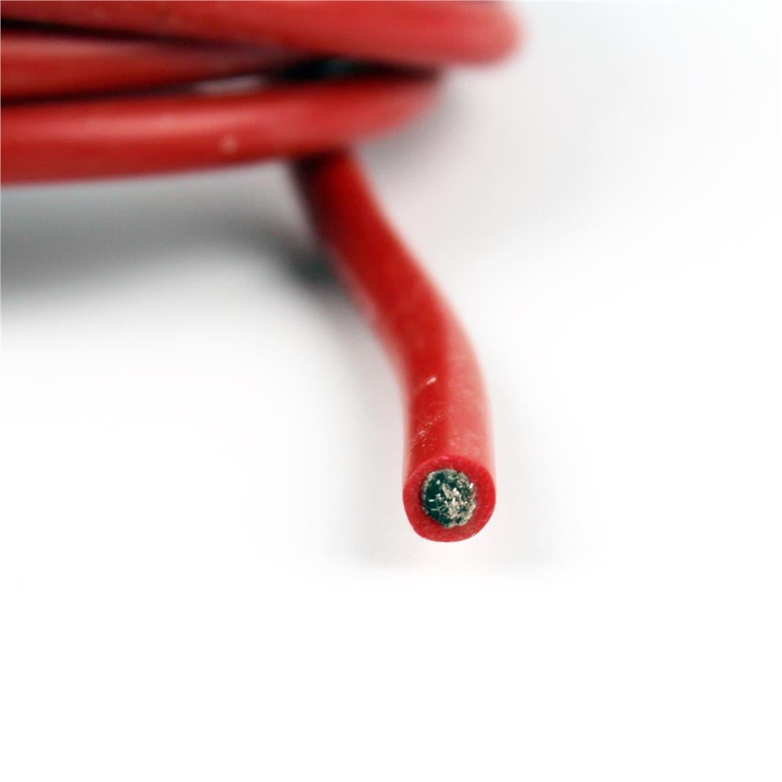 8 AWG / 6.00 mm. Silikon Kablo, Kırmızı, 3 Metre