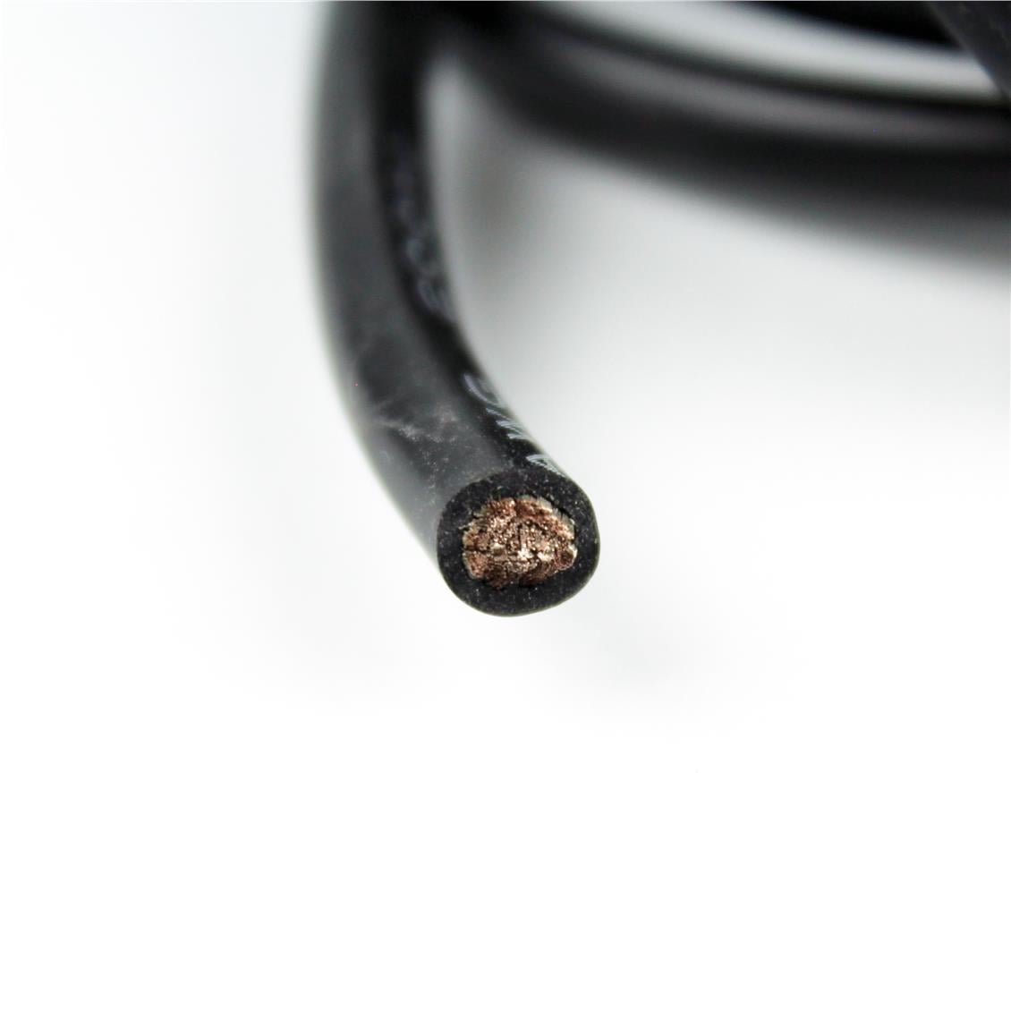 8 AWG / 6.00 mm. Silikon Kablo, Siyah, 3 Metre