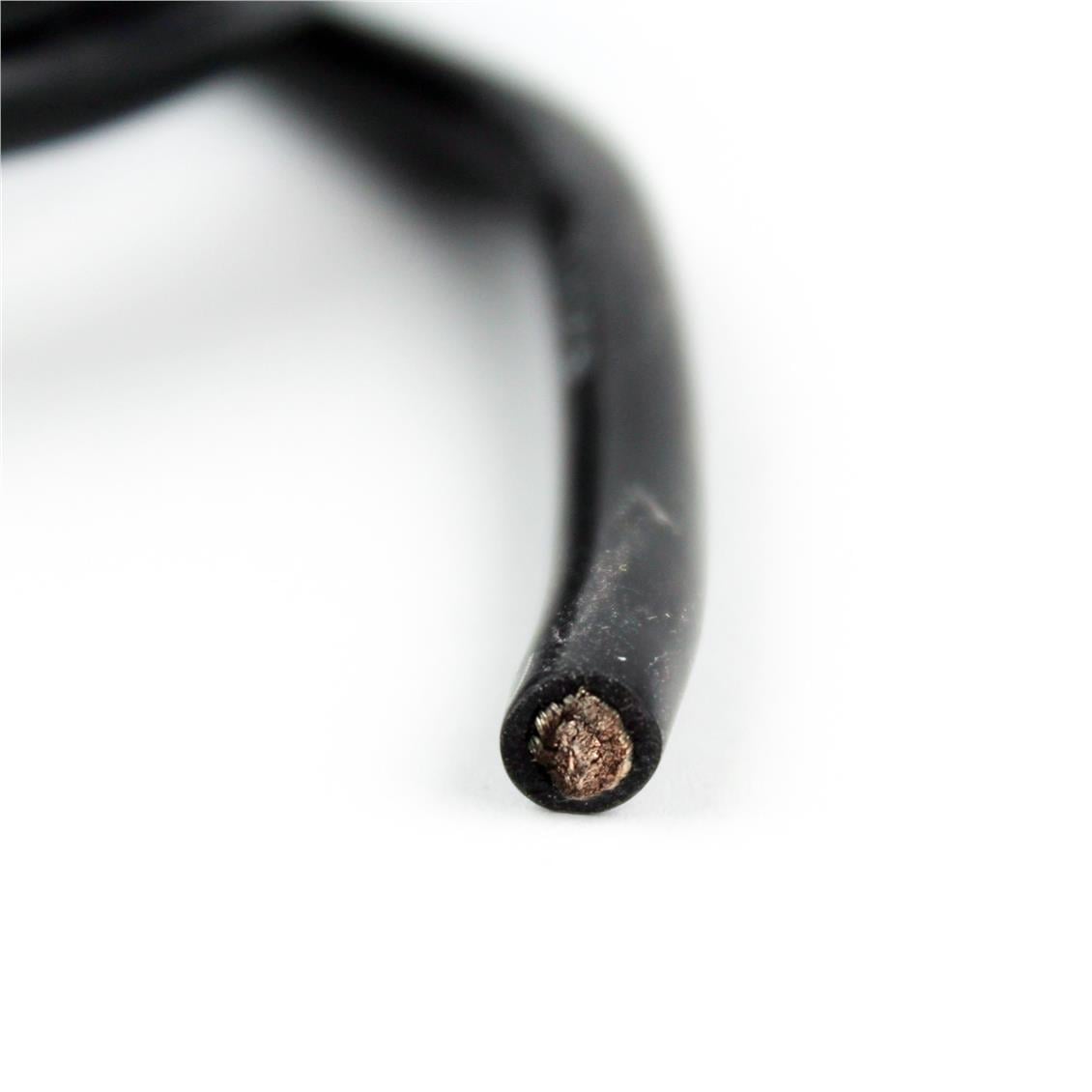 8 AWG / 6.00 mm. Silikon Kablo, Siyah, 1 Metre