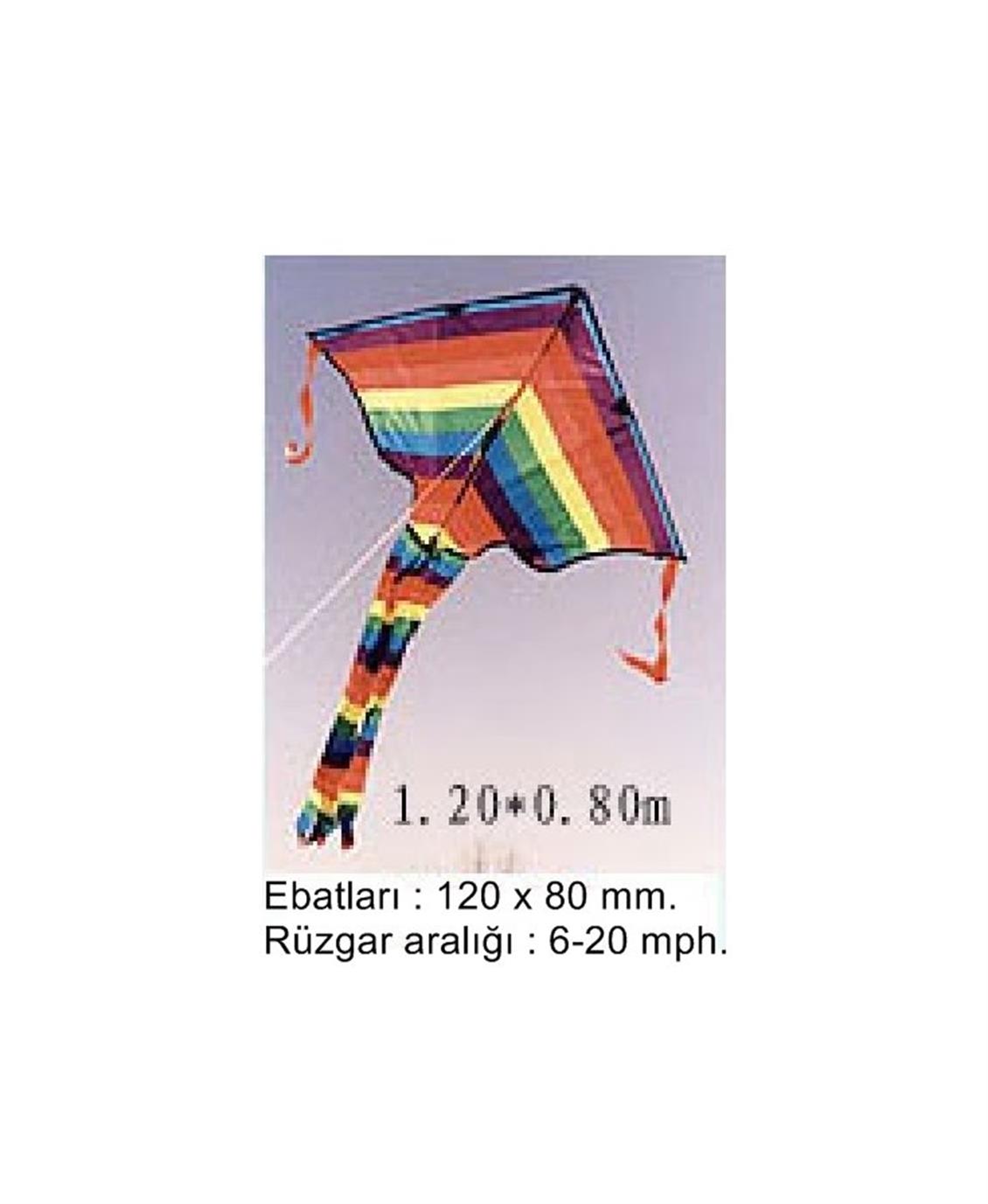 8008C DIAMOND KITE-120X80 CM TAFFETA NYLON-FIBRGLA