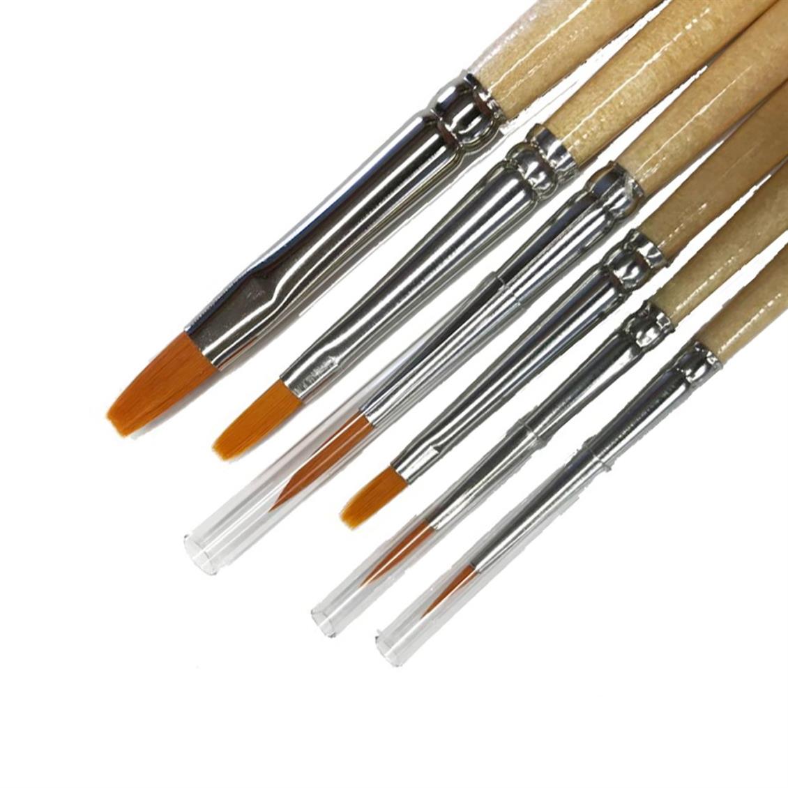 85030 6 LI FIRÇA SETİ-3 ROUND BRUSHES- SİZE 2-0, 1
