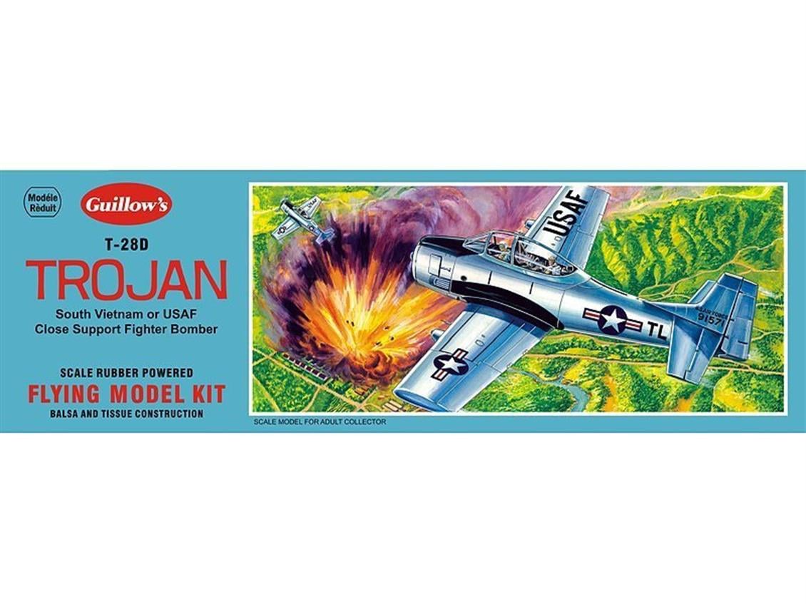 901 1/30 N.A. TROJAN -40 CM.-LASTİK MOTORLU UÇAK K