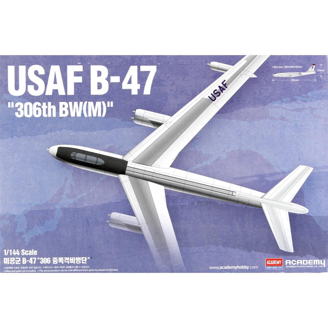 Academy 12618 1/144 USAF Boeing B-47 Uçak maketi