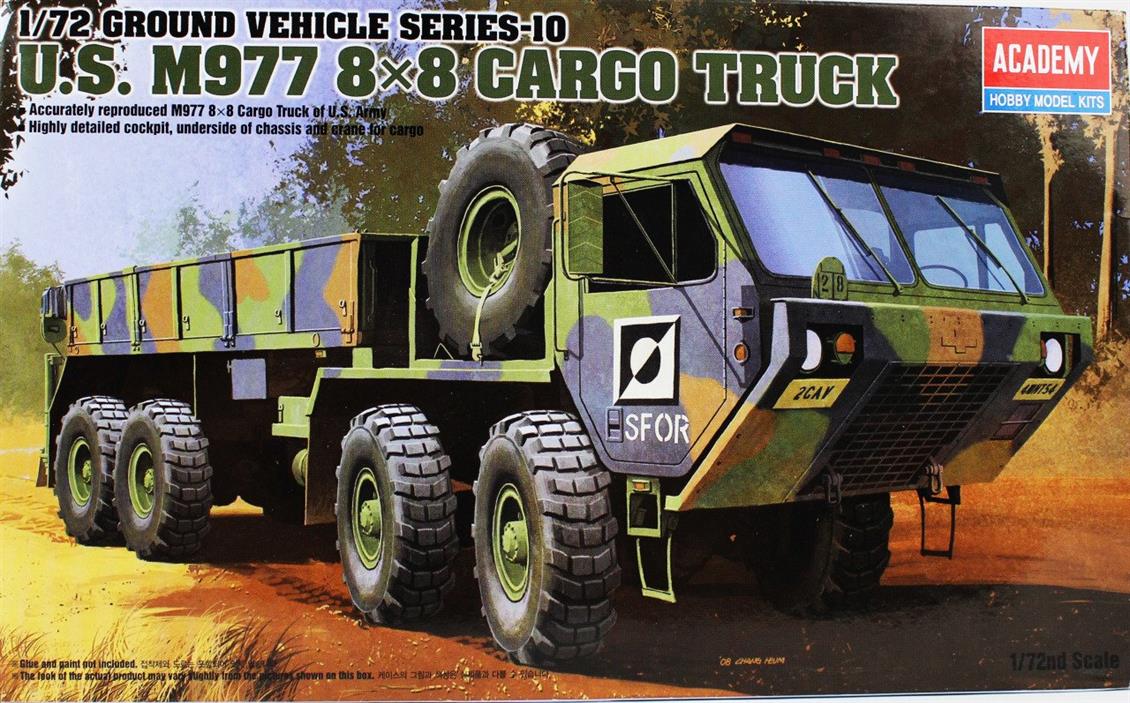 Academy 13412 1/72 Amerikan Askeri Kamyon M997 8x8 Oshkosh  Plastik Askeri Araç Maketi