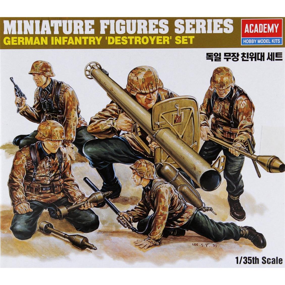 Academy 1/35 Alman Piyadesi Anti-Tank Maket Seti