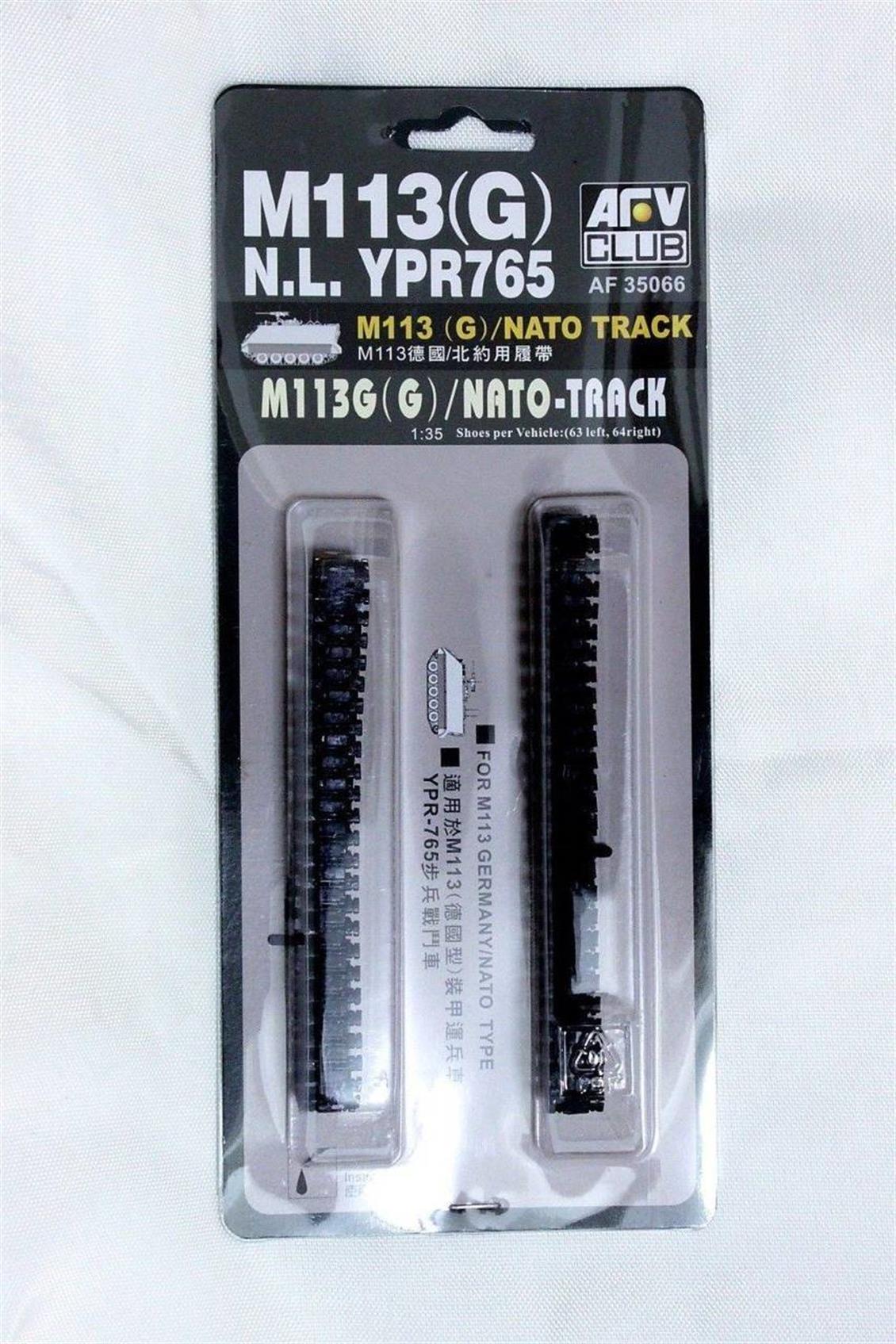 AFV Club AF35066 1/35 M113(GERMAN) / YPR765 / NATO TRACK-L6 Palet Seti Demonte Plastik Maketi