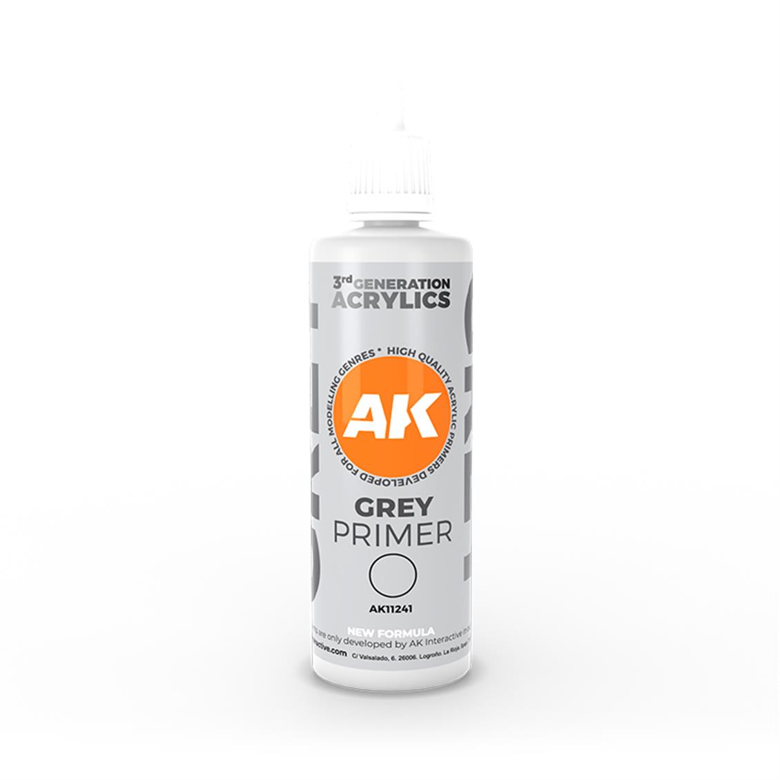 AK 11241 100 ml. Gri Astar (Grey Primer) 3GEN Akrilik Model Boyası