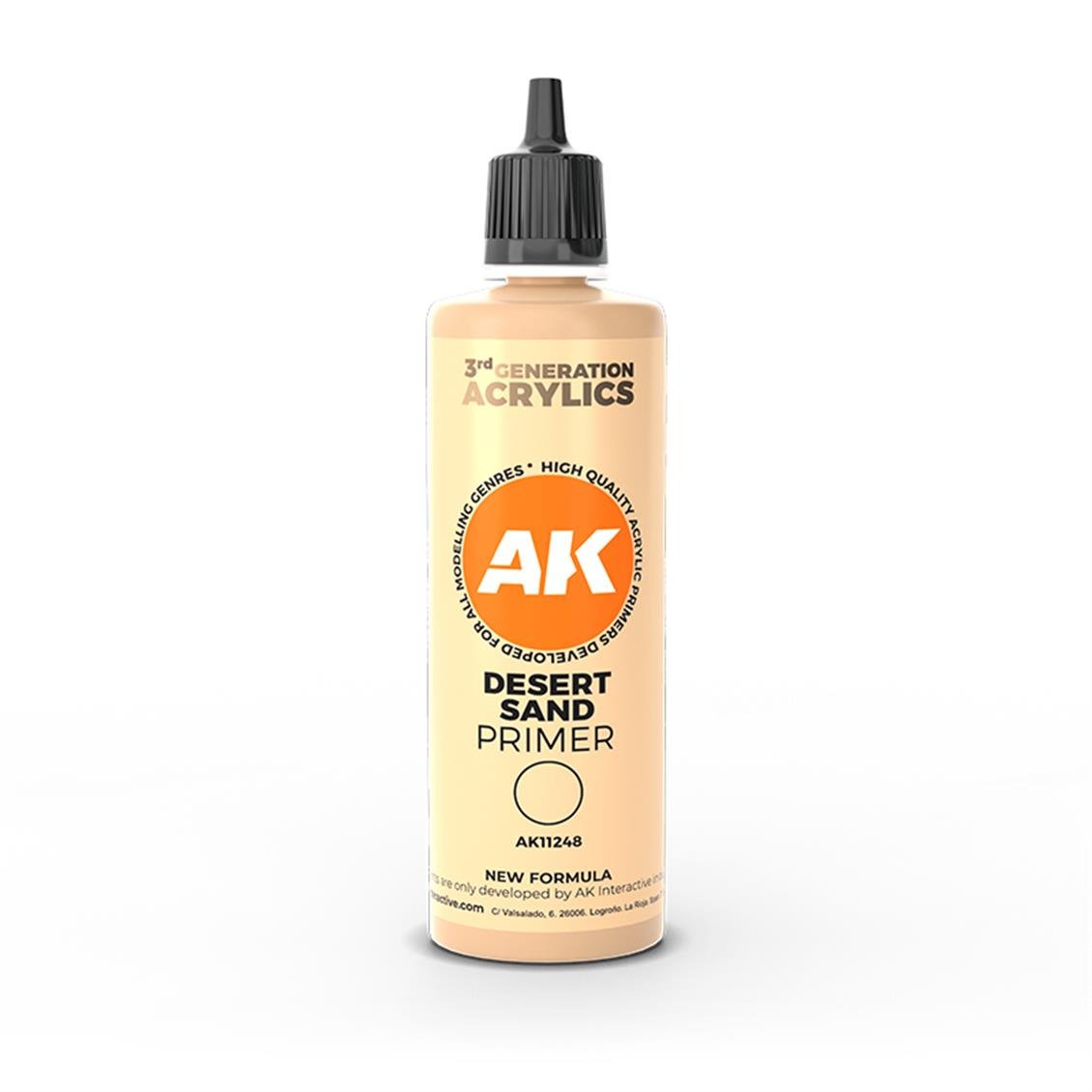 AK 11248 100 ml. Çöl Sarısı Astar (Desert Sand Primer) 3GEN Akrilik Model Boyası