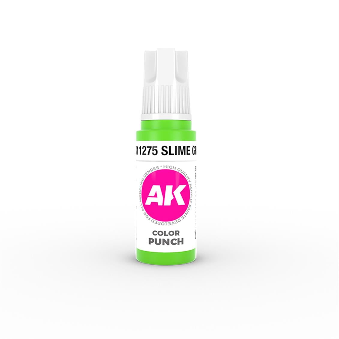 AK 11275 17 ml. Balçık Yeşili (Slime green Color Punch), Ultra Pigmentli 3GEN Akrilik Model Boyası