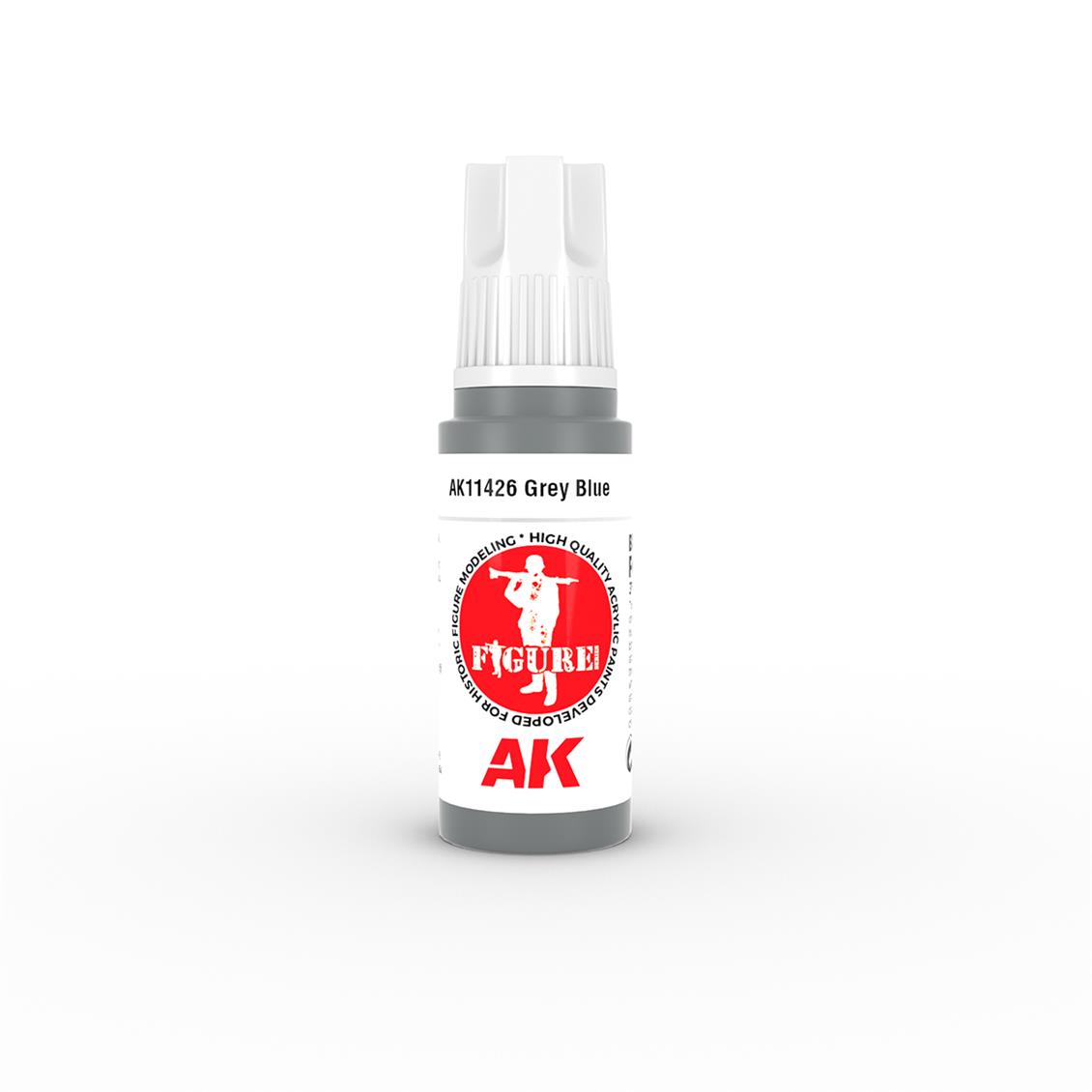 AK 11426 17 ml. Grey Blue, Figür Serisi 3GEN Akrilik Model Boyası