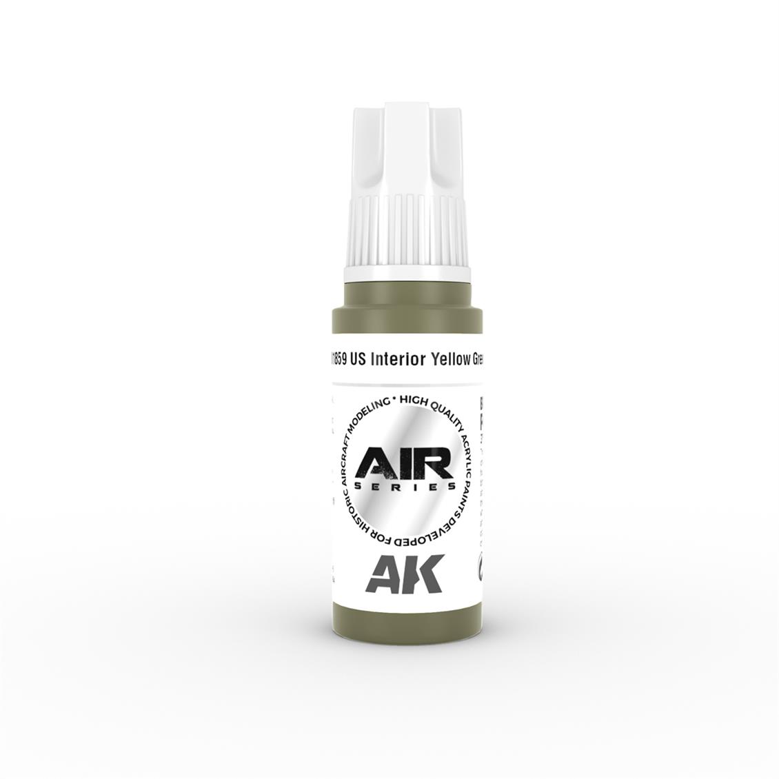 AK 11859 17 ml. US Interior Yellow Green, Aircraft Serisi 3GEN Akrilik Model Boyası