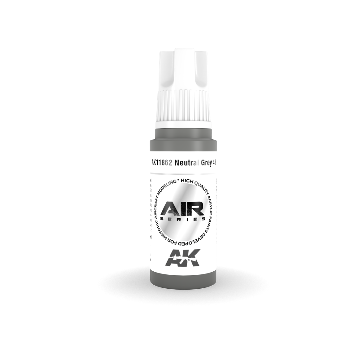 AK 11862 17 ml. Neutral Grey 43, Aircraft Serisi 3GEN Akrilik Model Boyası