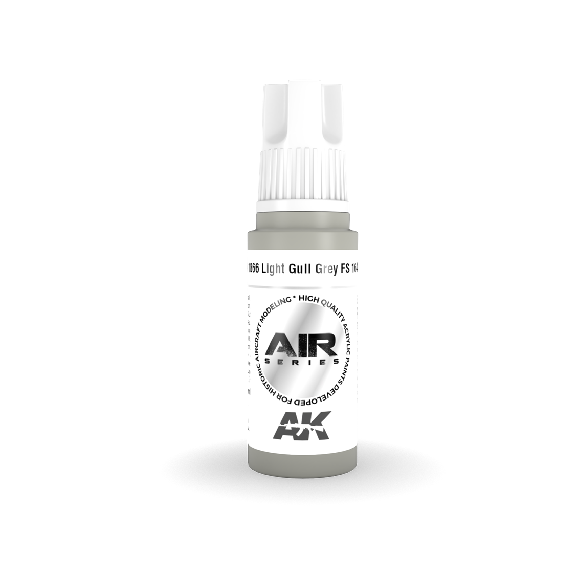 AK 11866 17 ml. Light Gull Grey FS 16440, Aircraft Serisi 3GEN Akrilik Model Boyası