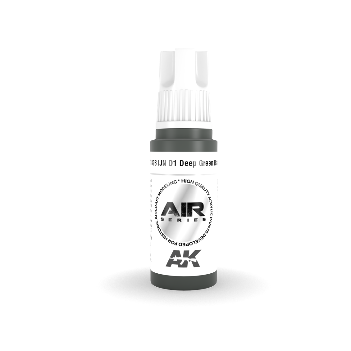 AK 11893 17 ml. IJN D1 Deep Green Black, Aircraft Serisi 3GEN Akrilik Model Boyası