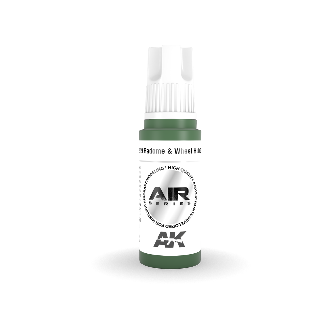AK 11919 17 ml. Radome & Wheel Hub Green, Aircraft Serisi 3GEN Akrilik Model Boyası
