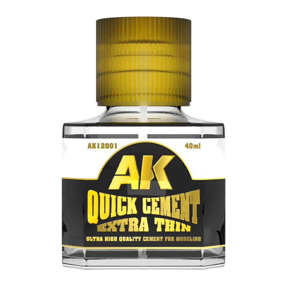 AK 12001 40 ml. Extra İnce ve Hızlı Plastik Yapıştırıcı