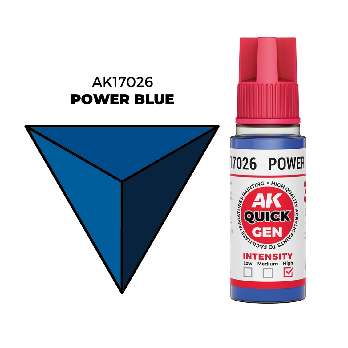 AK 17026 18 ml. Power Blue, QuickGen Serisi Akrilik Model Boyası