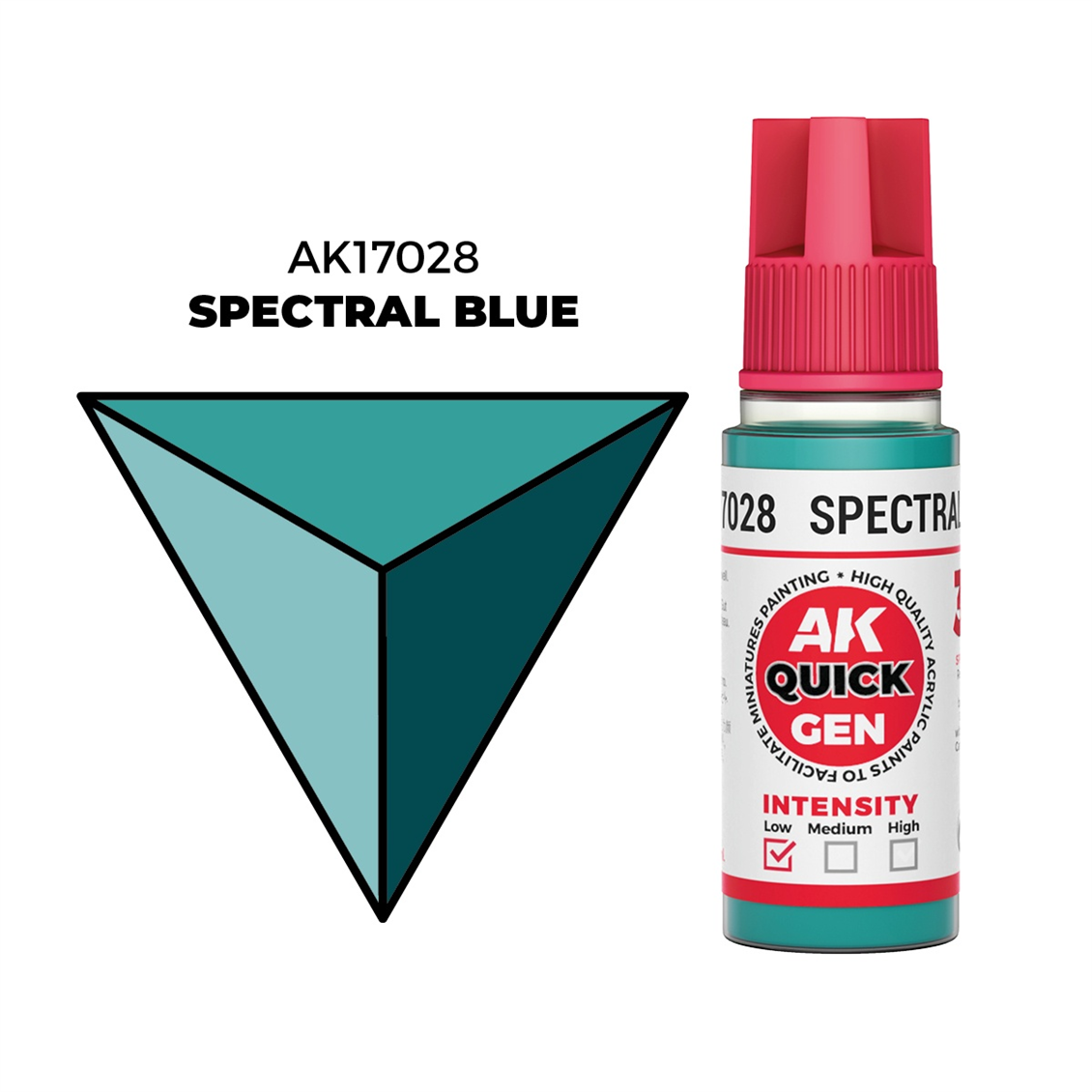 AK 17028 18 ml. Spectral Blue, QuickGen Serisi Akrilik Model Boyası