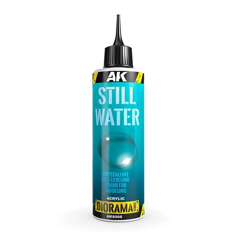 AK 8008 250 ml. Durgun Su Dokusu, Akrilik, Diorama Serisi Zemin Dokusu