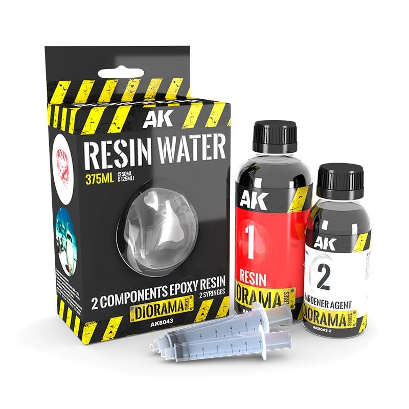 AK 8043 375 ml. Su Dokusu, Çift Bileşenli Epoksi Resin