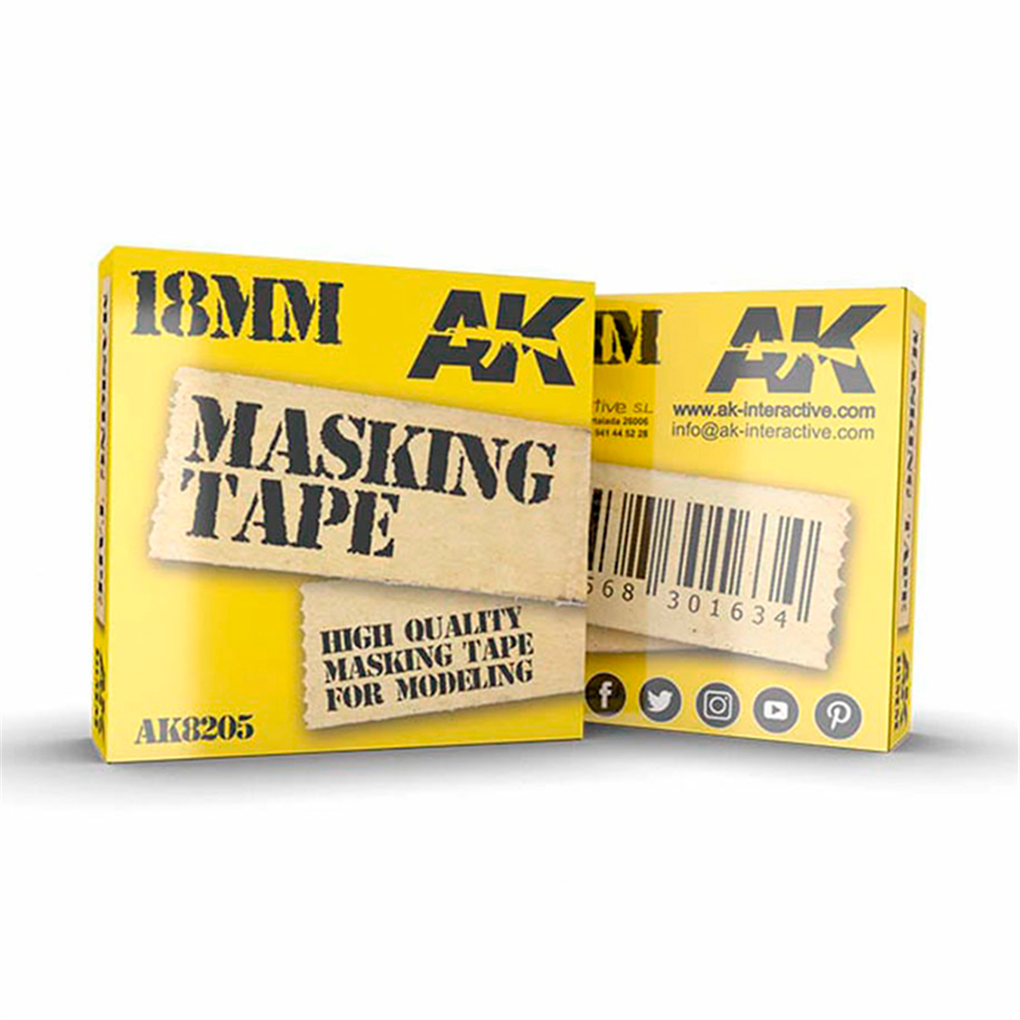 AK 8205 18mm x 20 metre Maskeleme Bandı