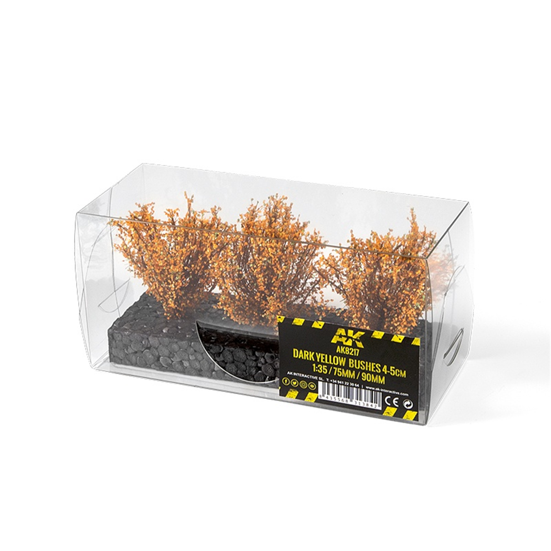 AK 8217 1/35 Ölçek, Koyu Yeşil/Kahve, Sonbahar Çalıları, 4-5 cm. 3 Adet