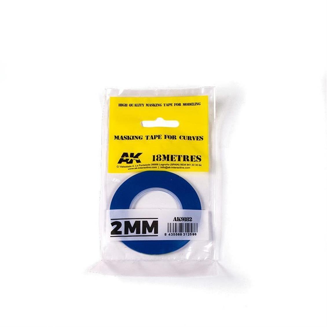 AK Interactive 9182 2mm.x18 Metre Flexible Maskeleme Bandı