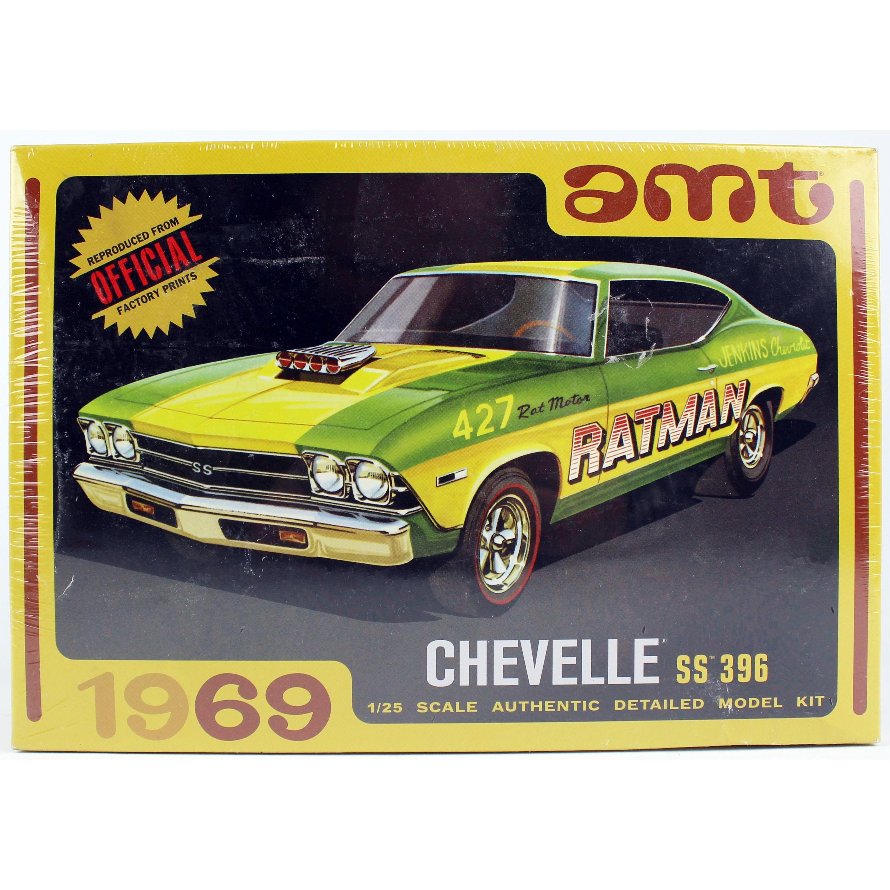 AMT1138 1/25 Ölçek, 1969 Chevy Chevelle Hardtop Otomobil Plastik Model Kiti