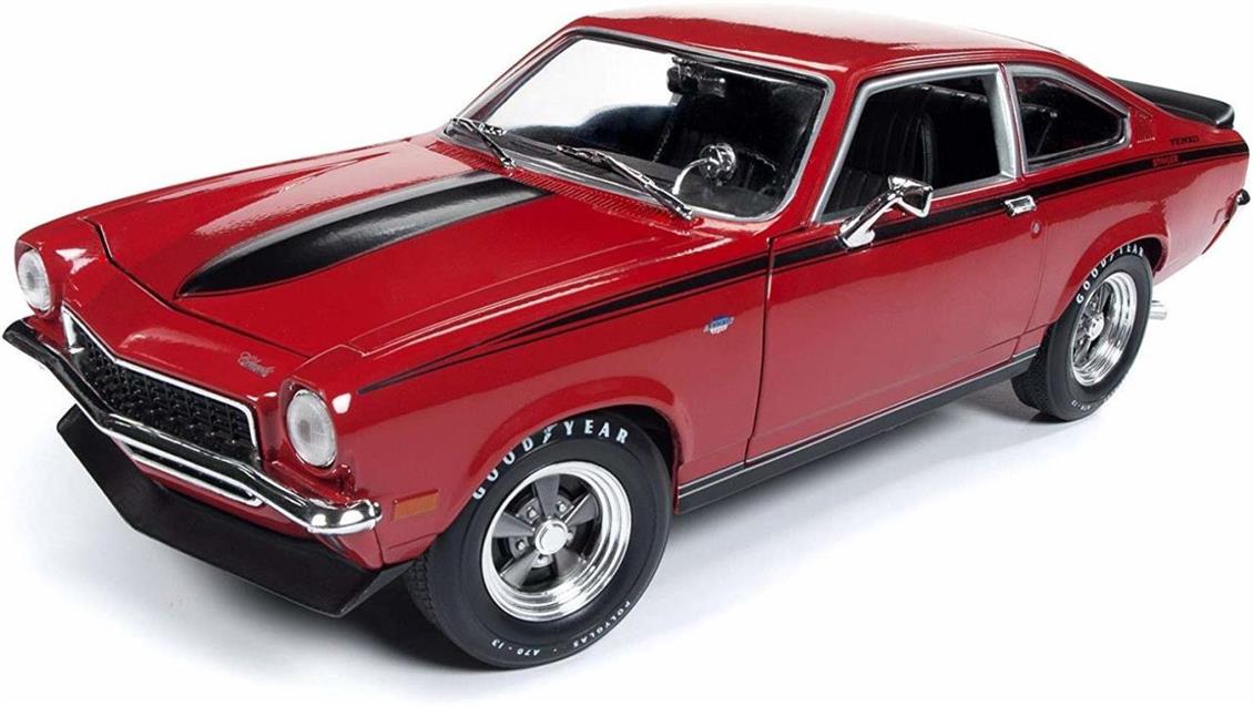 Autoworld 1156 1/18 1972 Chevrolet Vega Yenko Stinger, Kırmızı, Sergilemeye Hazır Metal Araba Modeli