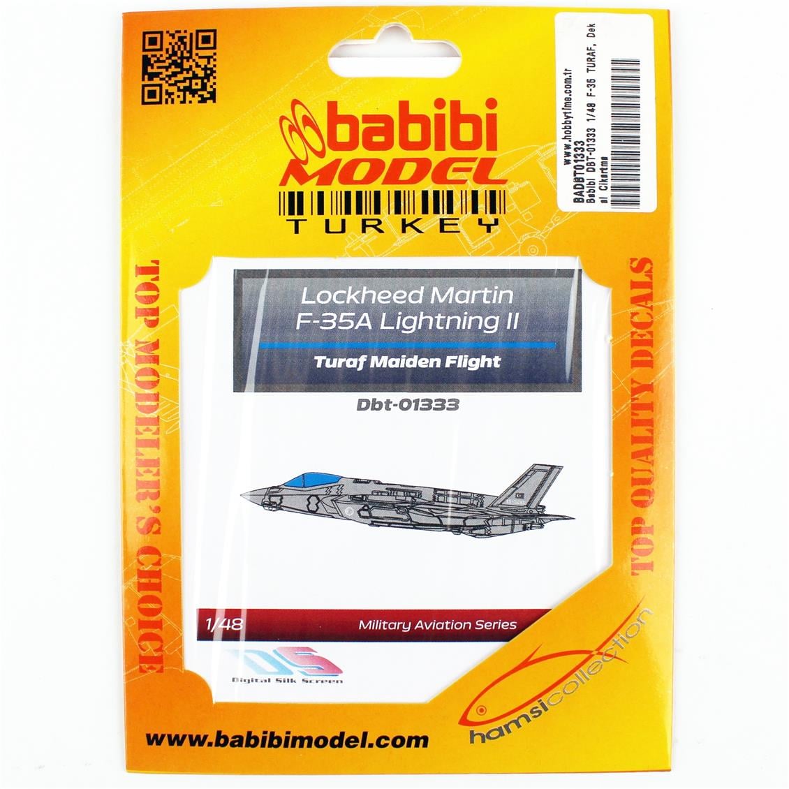 Babibi DBT-01333 1/48 F-35 TURAF, Dekal Çıkartma