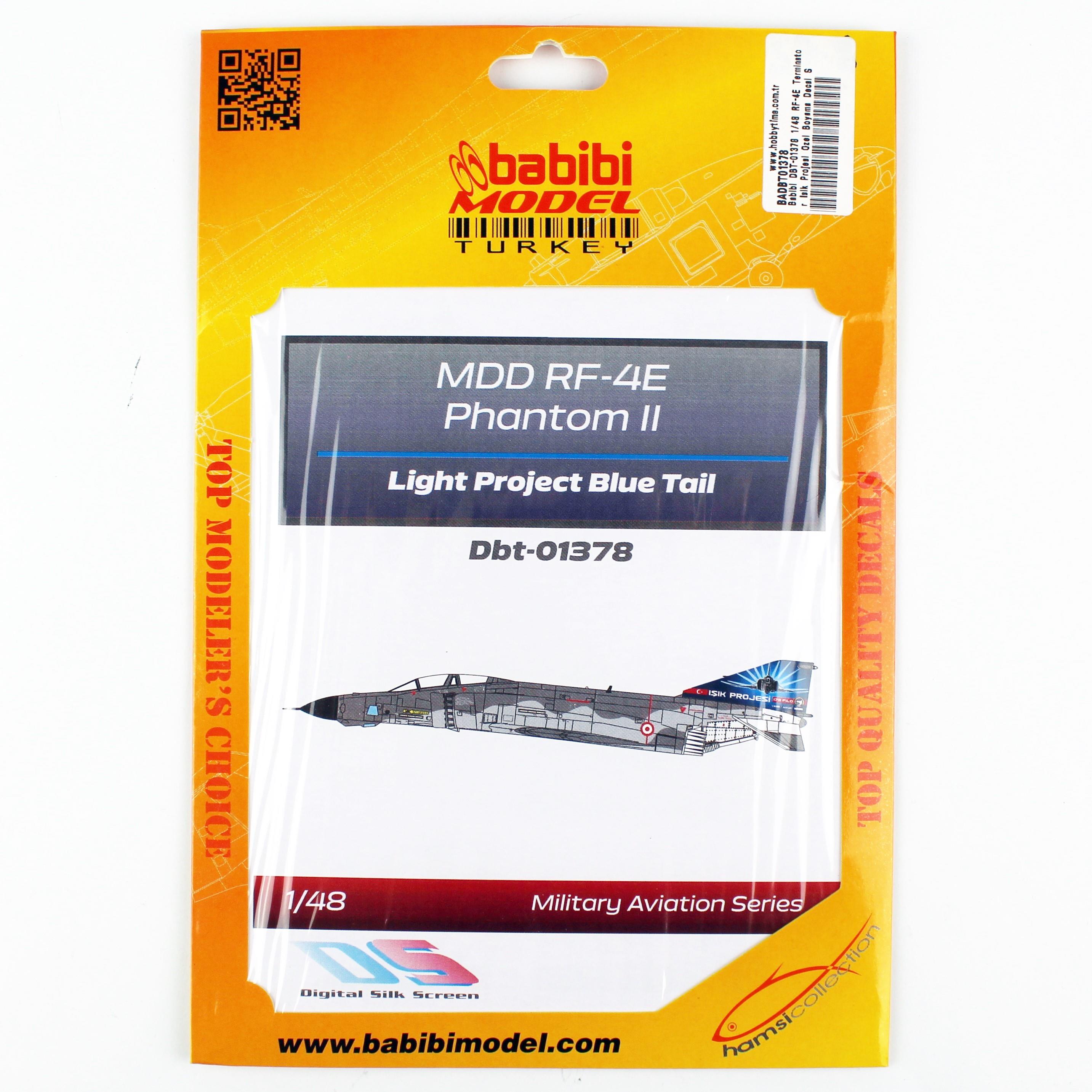 Babibi DBT-01378 1/48 RF-4E Terminator Işık Projesi Özel Boyama Decal Set Kırmızı, Dekal Çıkartma