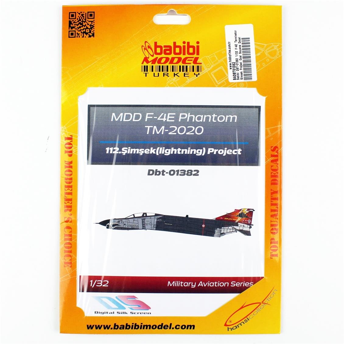 Babibi DBT-01382 1/32 F-4E Terminator Şimşek Projesi Özel Boyama, Dekal Çıkartma