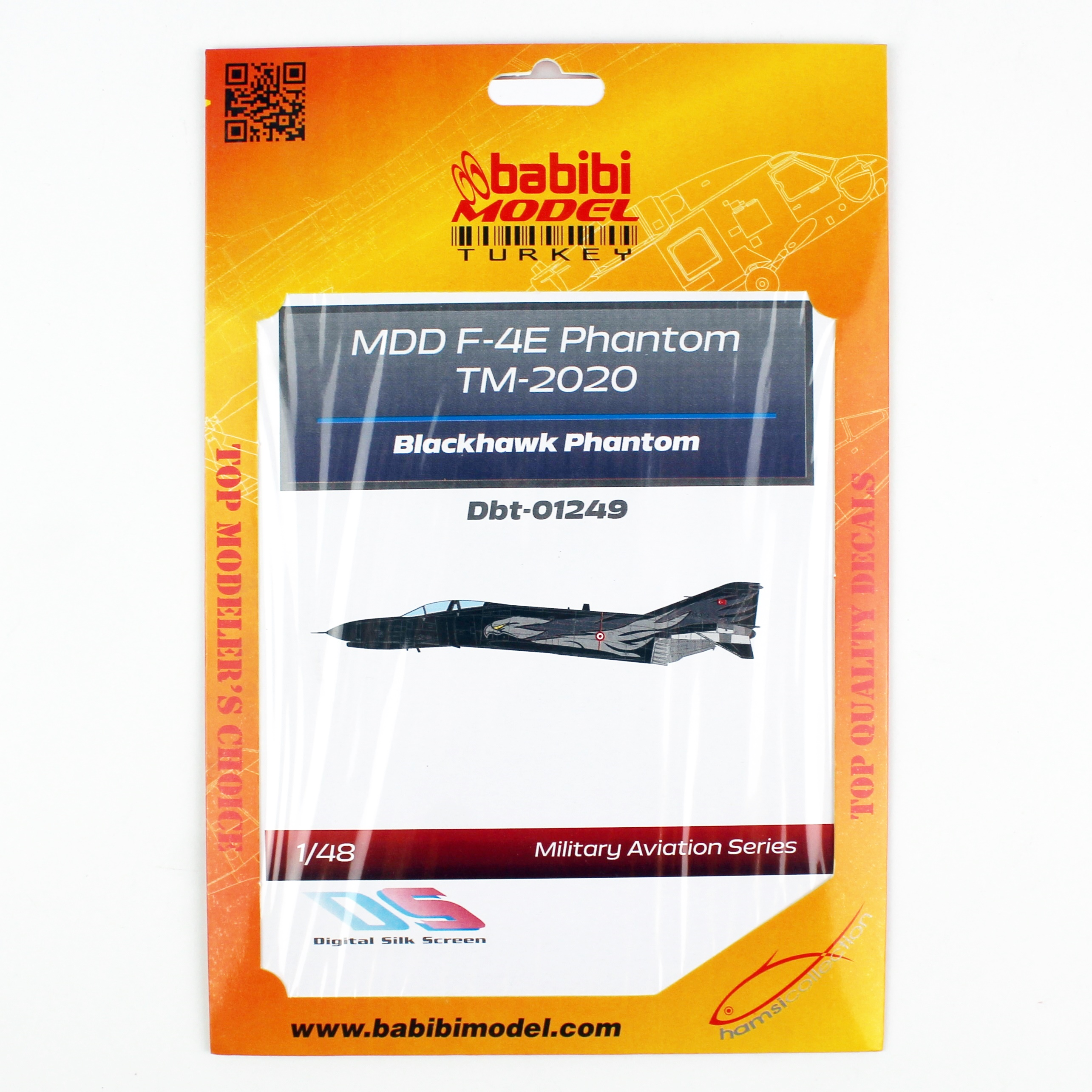 Babibi DBT01249 1/48 MDD F-4E Phantom TM-2020, Blackhawk Phantom, Dekal Çıkartma